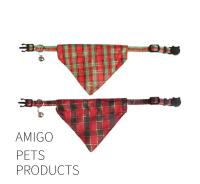 Accesorios Para Mascotas Serie Navidad Collar De Navidad Con Nudo Flor Triangular Para Gatos Y Perros Añade Un Ambiente Festivo - details 4
