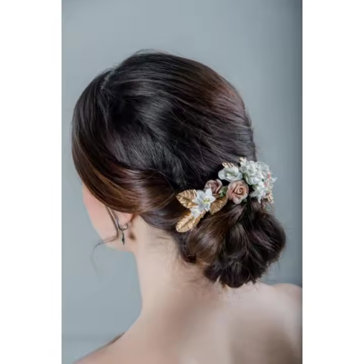 Tocado Floral Maylori para Bodas y Fiestas, Estilo Romántico-Vintage, Hecho en la UE - 1