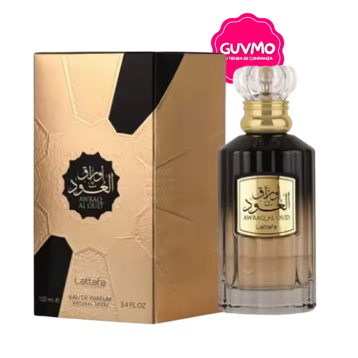 Lattafa Awraq Al Oud Eau de Parfum 100 ml – Unisex Oriental Woody Fragrance with Oud, Rose & Vanilla - 1