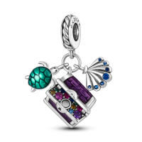 Encantos De Tortuga Marina Caracol Sirena En Plata De Ley 925 Para Pulseras Originales Accesorio De Joyería Regalo - details 19