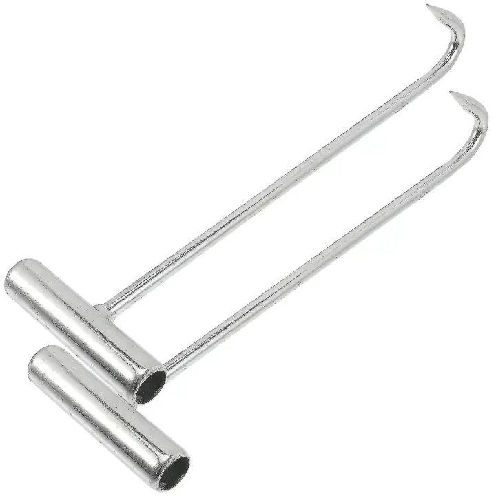 2 ganchos elevadores de tapa de alcantarilla Xtool, gancho elevador de puerta, gancho elevador de tapa de alcantarilla, gancho elevador de tapa de drenaje, gancho de tapa de alcantarilla - 1