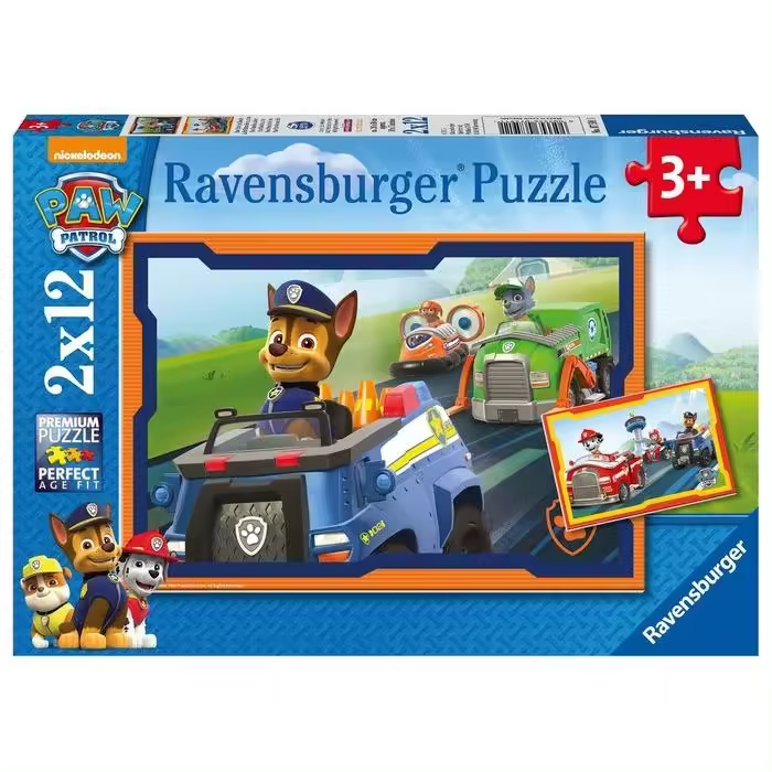 RAVENSBURGER PUZZLE 2X12 PATRULLA CANINA B PUZLLE 28x19x4 Cms. - 1