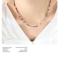 Piedra natural multicolor cuentas de Maple Titanium accesorios personalizados estilo ético Bohemio collar pulsera de moda conjunto de joyas - details 2
