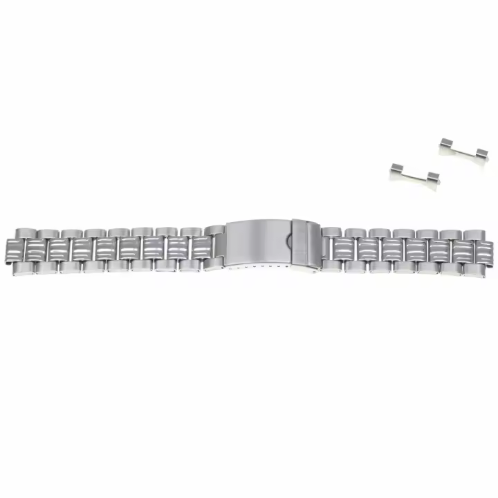 CHRISTIAN GAR Cadena De Acero Inoxidable Plateado 20mm Accesorios Reloj Hombre - 1