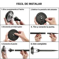 Lámparas De Jardín Solar Con Piltraña Incluida Autoencendido Al Atardecer Luz De Camino Solar Para Exterior IP65 ABS Modernas - details 6