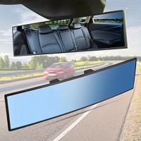 Espejo Retrovisor De Coche Ancho 285mm Vista Amplia Convexa Para Visión Mejorada Interior Clip Enclavable Auxiliar Automático - details 12