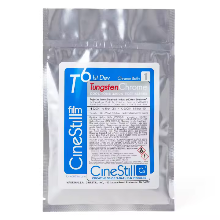 Cinestill T6 Tungsten Chrome Primer Baño de Revelador en polvo para procesos E6 - 1