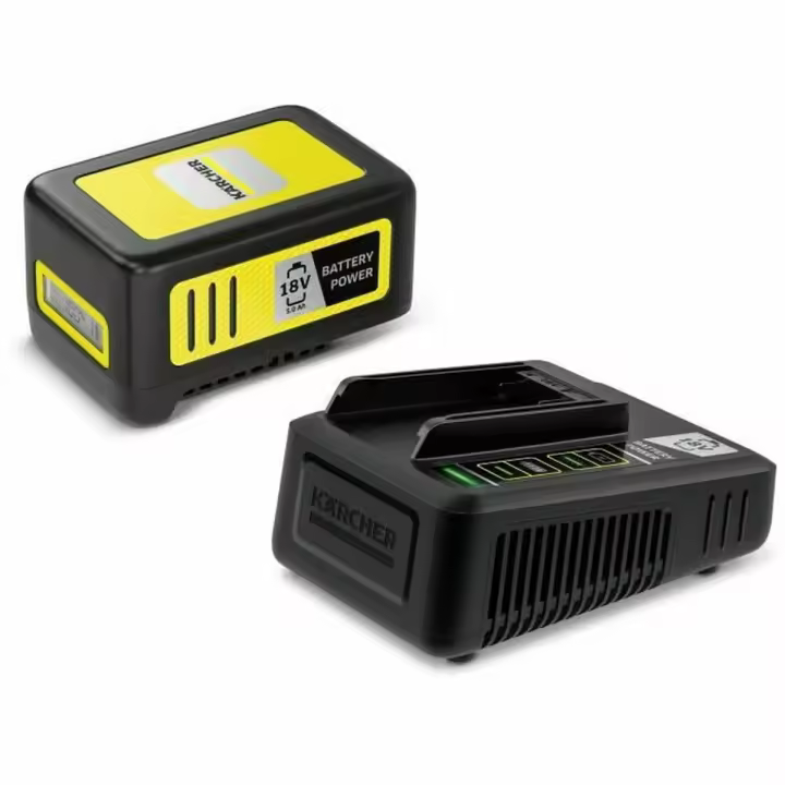 Set de cargador y baterías recargables Kärcher Litio Ion 5 Ah 18 V - 1