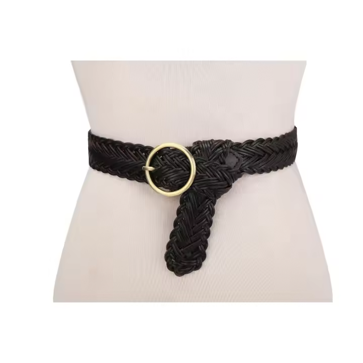 Cinturón de cuero de Corte entallado para Mujer - 1