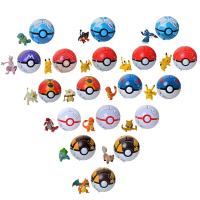 Figuras De Pokemon Juguetes De Acción Con Pokebola Pikachu Charmander Eevee Peluches Para Niños Regalo De Cumpleaños - details 1