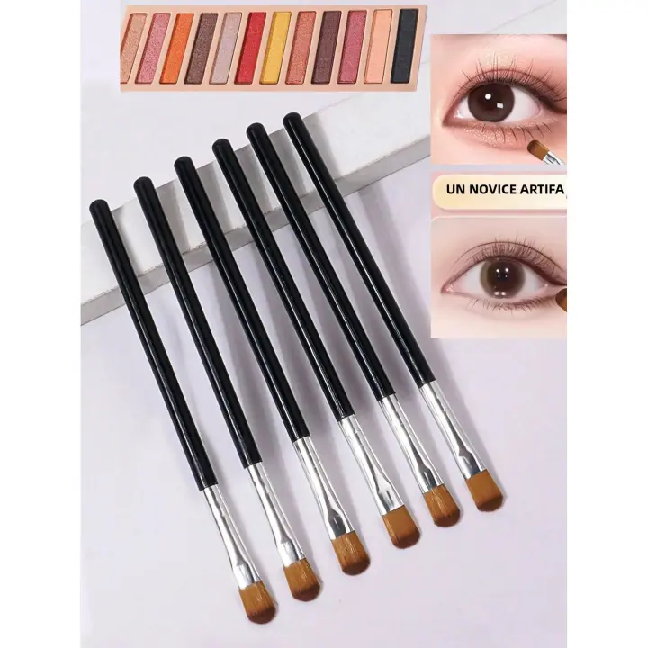 6PCS Láminas de sombra de ojos de goma de alta calidad de maquillaje Doble - 1