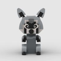 Bloques De Construcción Pequeños Y Creativos En Forma De Zorro MOC Anime Educativo Modelo Araiguma Juguete Para Niños Regalo De Navidad - details 1
