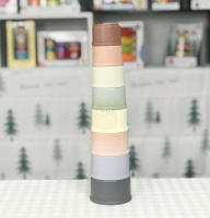 Juego De 8 Piezas De Copas De Bebé Para Pila Torre De Anillos De Baño Juguete Educativo Temprano Para Infantes Regalo - details 3