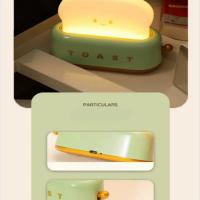 Lámpara De Noche LED Recargable Creativa Para Toaster Y Panadería Regalo De Cumpleaños Para El Dormitorio Con Control Táctil - details 3