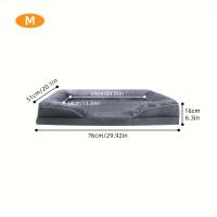 Cama para Mascotas XL Impermeable de Espuma Viscoelástica con Funda Desmontable y Lavable, Sofá para Mascotas de 65 cm (25.6") de Terciopelo Holandés con Juguete de Hueso, Azul Marino - details 3