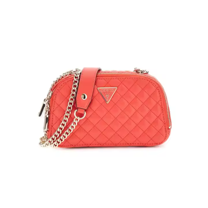 Bolso bandolera Guess Rianee mini coral guateado para mujer - 1
