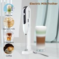 Batidora de Leche Eléctrica Portátil - Batidora de Mano Recargable por USB para Café, Lattes y Matcha - Incluye Accesorio de Batidor y Soporte - details 5