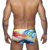 Shorts De Baño De Verano Para Hombres Sexy Estrechos Y Elásticos Con Push-Up Ropa Deportiva De Playa Moda Masculina - details 2