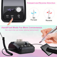 Máquina De Uñas Eléctrica 45000RPM Taladro Profesional Para Pulir Y Modelar Uñas Máquina De Manicura Con Accesorios Incluidos - details 4
