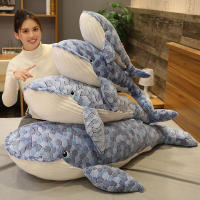 Gran Juguete De Peluche Tiburón Azul De Dibujos Animados Nuevos 150cm Animal Suave Para Bebés Cojín De Pez Ballena Regalos De Cumpleaños Para Niños - details 4