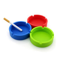 Ashtray De Silicona Resistente Al Calor Circular Portátil Para Fumar Al Aire Libre Creativo Funda Para Cigarrillos - details 2
