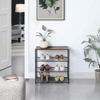 Organizador De Zapatos De 4 Niveles, Estantes Estrechos Y Delgados para Zapatos De Metal, Almacenamiento De Zapatos con Estante De Malla para Entrada, Sala De Estar, Dormitorio - details 4