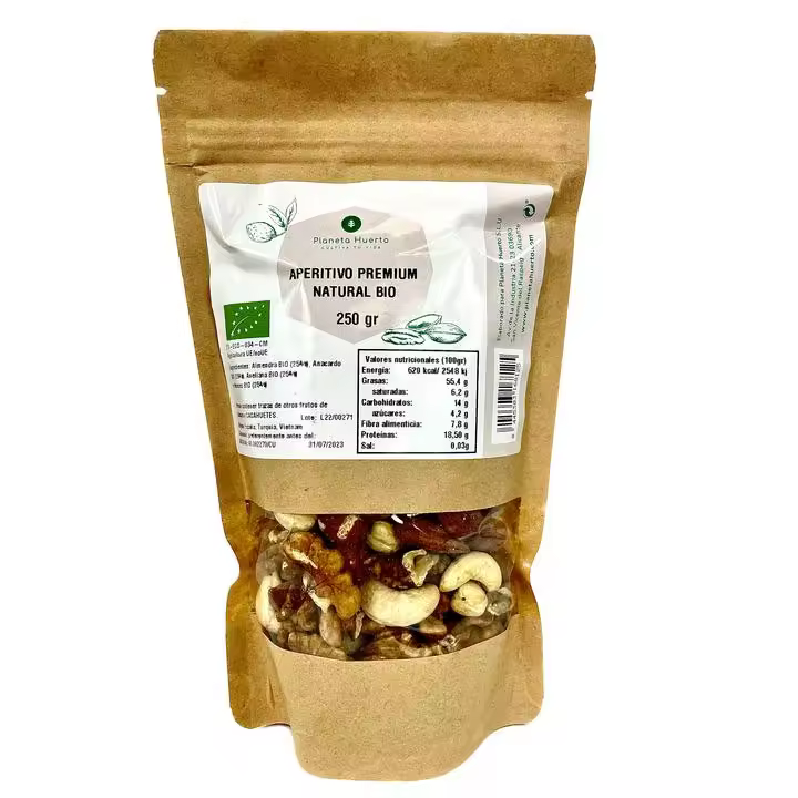 Mix Frutos Secos Ecológicos Planeta Huerto 250 G - 1