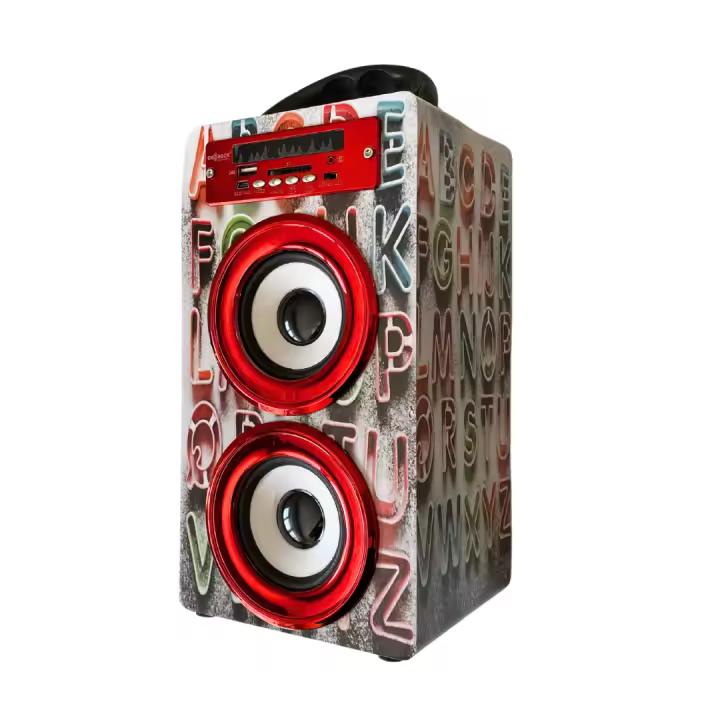 Altavoz Bluetooth Karaoke con microfono Incluido Pantalla LED y luz Disco con función Altavoz Soporte PC Audio SD Tarjeta USB y Radio FM Funciona con bateria recargable incluida - 1
