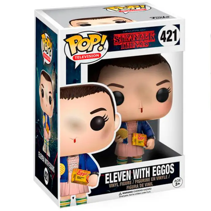 FIGURA FUNKO POP STRANGER THINGS ELEVEN WITH EGGOS 9 CM - Nuevo a Estrenar - Original FUNKO - Miniatura POP - Figura de Colección Funko - 1