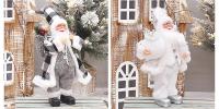 Muñeco De Navidad Santa Claus Colgante De Peluche Esquiando En Una Lancha Colgante Para Árbol De Navidad Decoración De Fiesta - details 4
