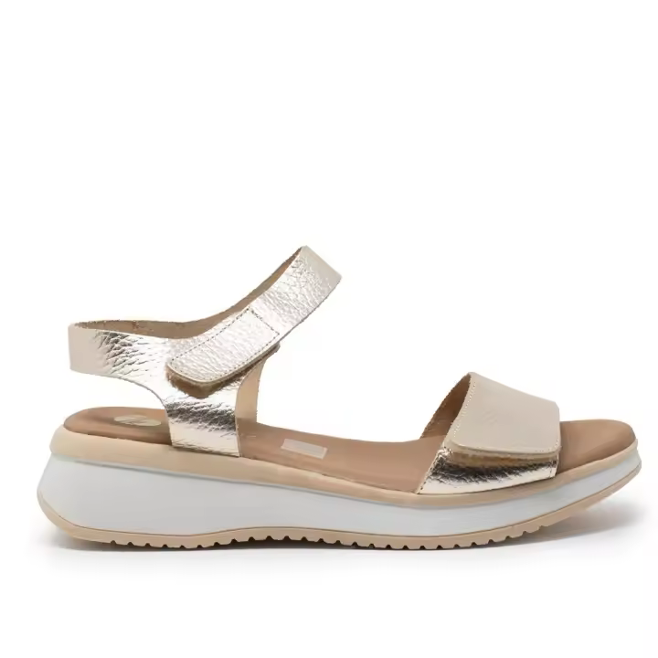 Sandalias plataforma mujer TINA KIZ 5660 CHAMPAN SANDALIA DOS VELCROS  CHAMPANG 35156 25V - 1