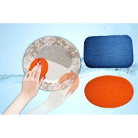 Irisana - Ecoesponja IR31X2 - Pack de 2 Unidades - Azul - 8 x 2,5 x 13 cm - Ecológica y Natural - Producto de Limpieza del Hogar - Estropajo de Cocina - details 5