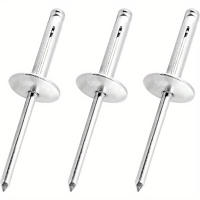 50pcs Tornillos De Ojo De Botella Con Flor De Gran Tamaño Para Decoración Interna De Coche Aleación De Aluminio Tridimensional DIY Diámetro 3/16 - details 1