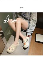 Zapatillas De Tres Maneras Para Mujer EVA Con Plataforma Cómodas Y Transpirables Zapatos De Playa Para Jardín Casa - details 1