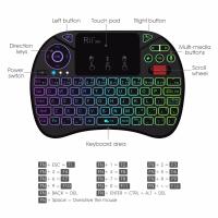 Teclado Mini Rii X8+ Con Touchpad Para Android TV Box Smart TV/PC/Ipad Búsqueda De Voz Retroiluminación LED Wireless RU/US - details 3