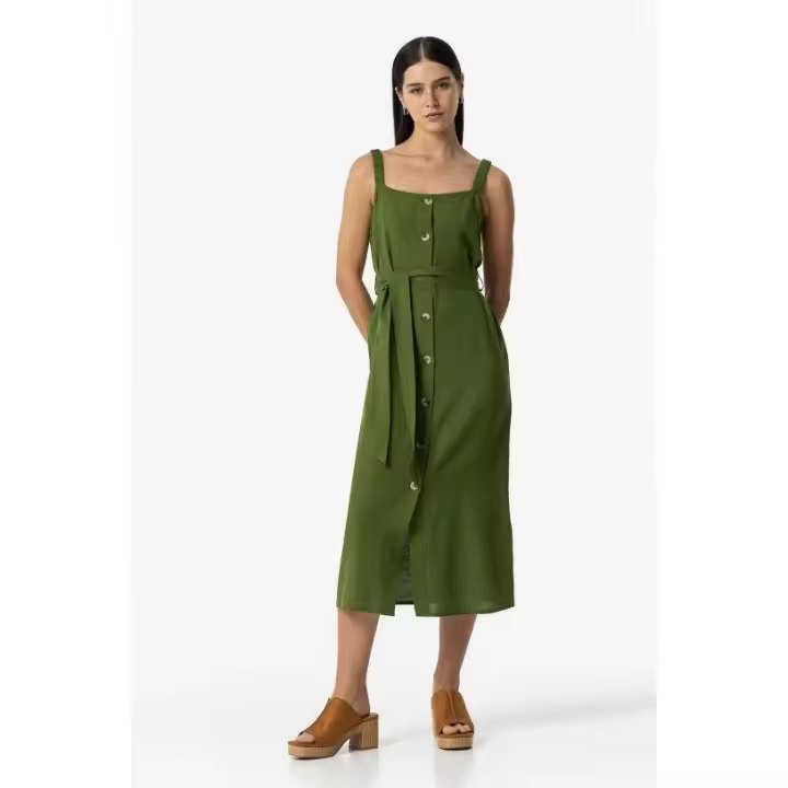 Marcas Mujer Ropa Tiffosi Tiffosi mujer Vestidos y monos OUTLET OUTLET MUJER OUTLET Vestidos  Vestido -Tiffosi- Crack_2 khaki - 1