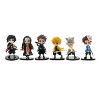 Figura De Acción Demon Slayer Kimetsu No Yaiba Kamado Tanjirou Con Agatsuma Zenitsu Nezuko Kyoujurou PVC Modelo Juguete Regalo Para Fans De Anime - details 2