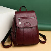 Mochila De Cuero Genuino Para Mujer 2024 Alta Calidad Vintage Bolso De Viaje Escolar Para Niñas Bolsa De Hombro Arco Iris - details 15