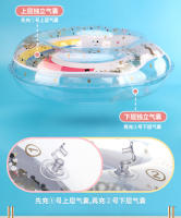 Anillo de natación inflable de agua de verano de PVC transparente para niños con lentejuelas, anillo de natación redondo con lentejuelas, anillo de asiento, salvavidas - details 4