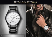 Reloj De Pulsera Masculino CURREN De Moda Simple Con Correa De Acero Inoxidable Resistente Al Agua Calendario Y Estilo De Negocios - details 3