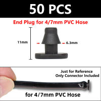 50pcs Conectores De Barba Para Riego Jardín Maceteros 4/7mm Accesorios De Jardín Para Florería Y Paisajismo PP Dinámico - details 4