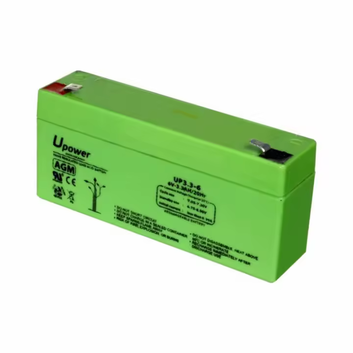 Batería Sellada 6V 3.3Ah U-Power para Equipos Médicos, Electrónico y Uso General - 1