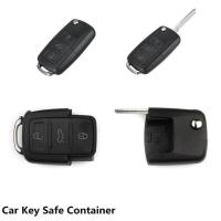 Carcasa De Llave Remota Para Coche Volkswagen Carcasa Plegable De Plástico Para Llave De Compartment Con Anillo Para Guardar Llave Secreta - details 10