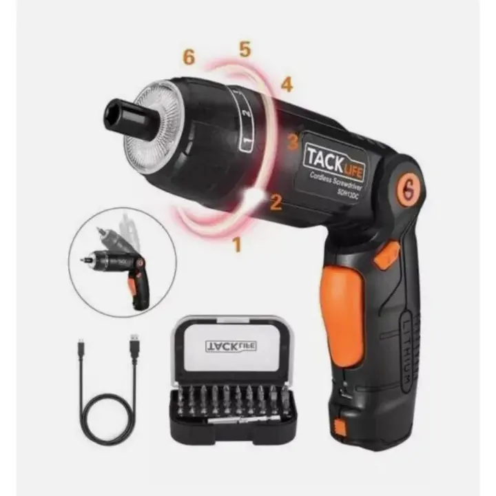 TACKLIFE-destornillador eléctrico SDH13DC SDH13DCB, destornillador inalámbrico - 1