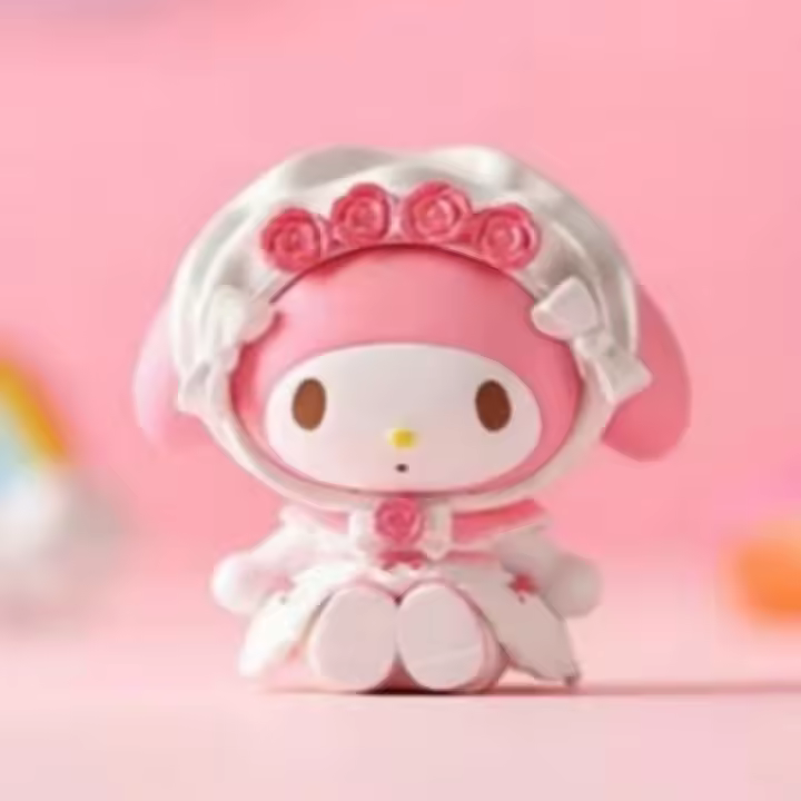 Nueva Figura De Colección Miniso Mymelody Fiesta De Té Muñeca Dulce Y Encantadora Para Decoración De Escritorio Oficina Coche Regalo Para Niños Material PVC - 1
