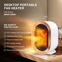 Nuevo Calentador Eléctrico inteligente de Cerámica PTC para el hogar práctico Sol Pequeño, Blanco - details 7