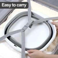 Cuenco plegable, paquete de 2 Cestas PARA LA Colada, cesta para la colada portátil Redonda plegable de 25cm para acampar - details 1