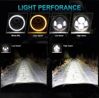 NLpearl Faros LED De 7 Pulgadas Para Jeep Wrangler off Road 4x4 Lada Niva Urban H4 Halo Angle Eyes 12V 24V Luz De Cabeza Para Coche - details 3