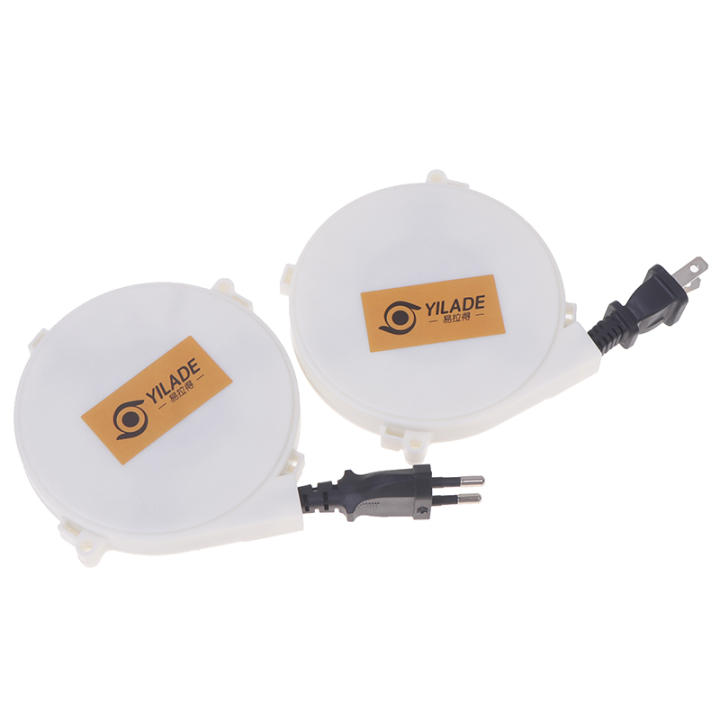 Efficient 220v Retractable Camping Power Reel Cable, US EU Compatible, 1.6m Length