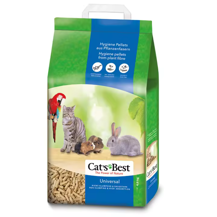 LECHO ECOLÓGICO MASCOTAS CAT'S BEST UNIVERSAL 7L (4KG) - 1